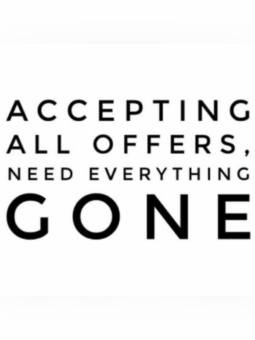 Everything in the closet is on final clearance. Please send the offer.
